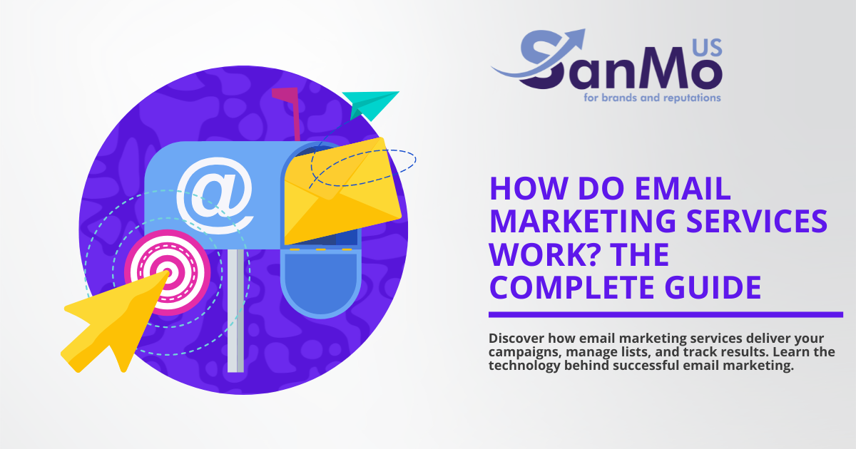 Grey Illustrated Email Marketing Service Facebook Cover