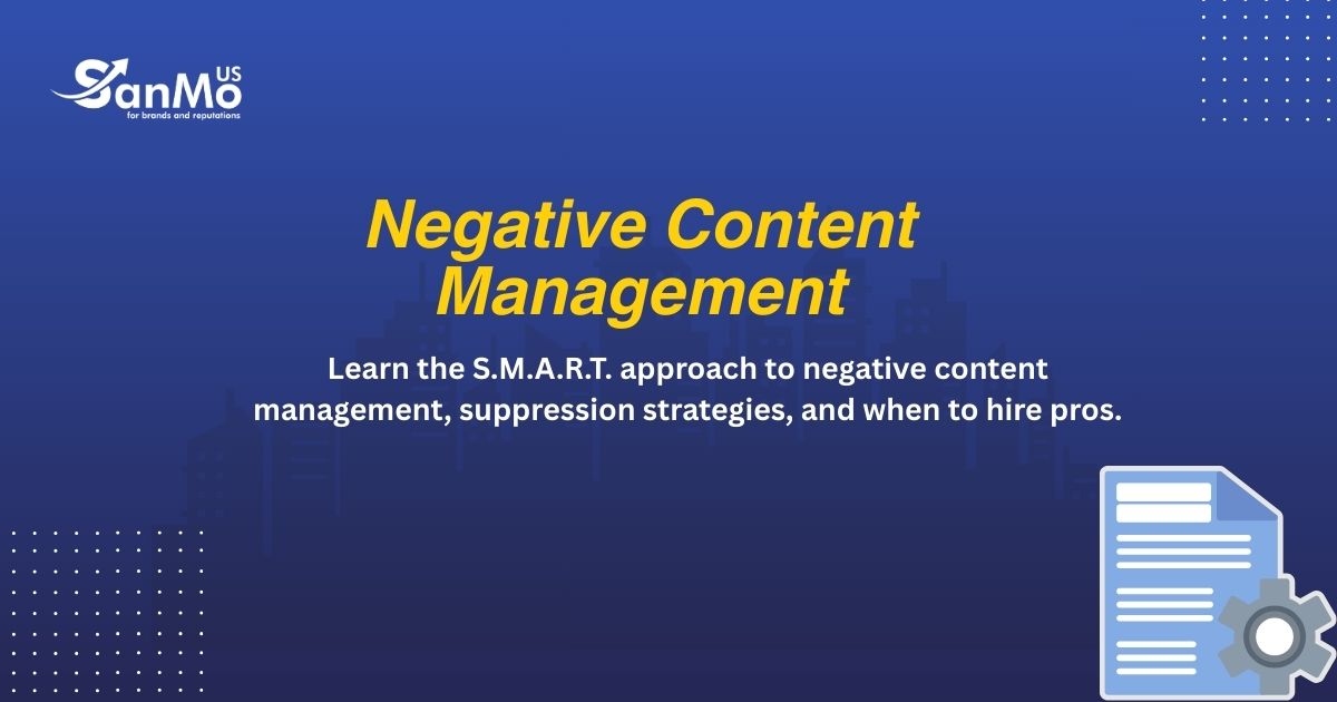 Negative Content Management